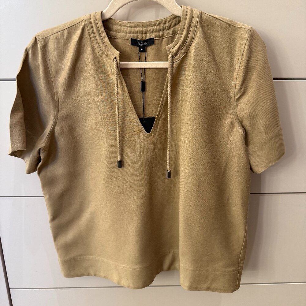 Rails khaki top; size XS; never worn; tags on; matching short sold separately